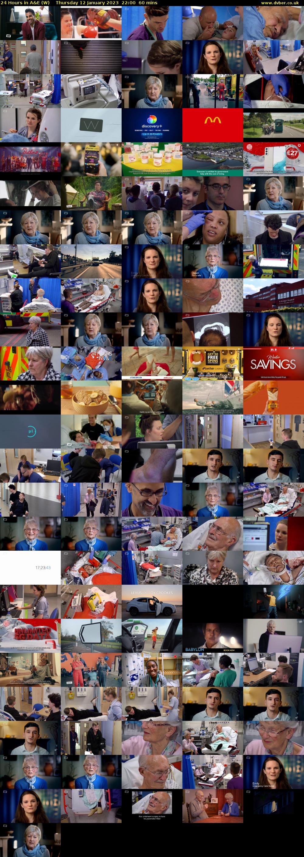 24 Hours in A&E (W) Thursday 12 January 2023 22:00 - 23:00