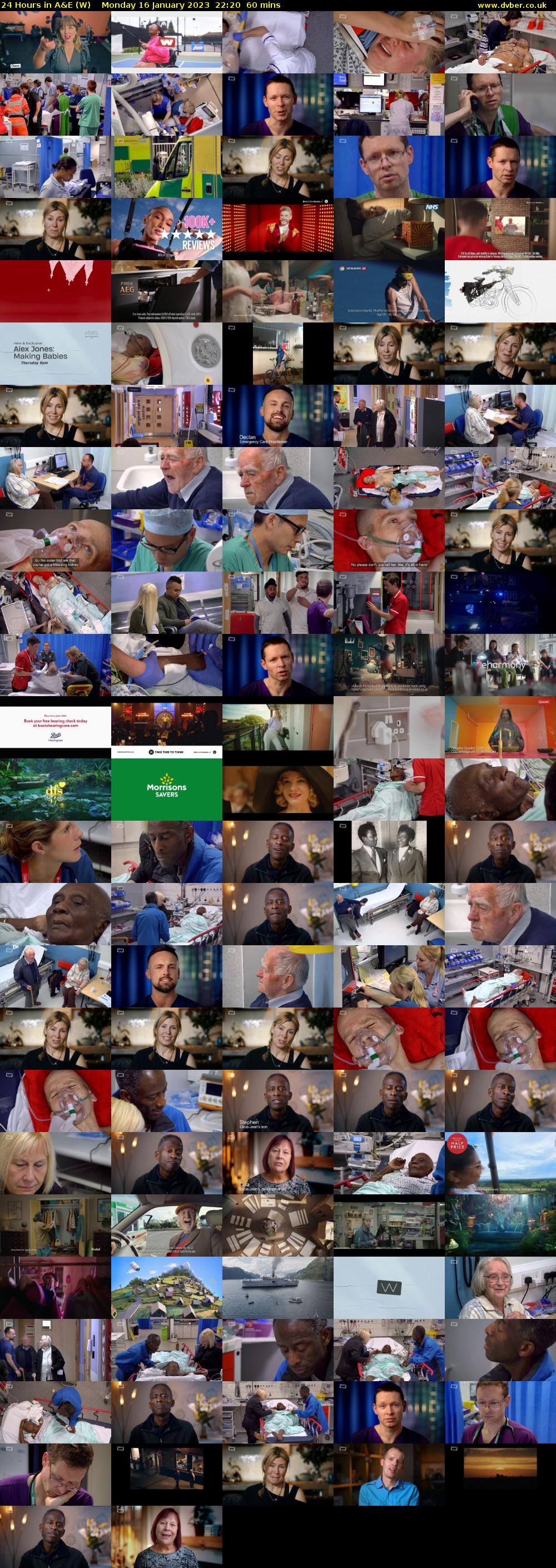 24 Hours in A&E (W) Monday 16 January 2023 22:20 - 23:20
