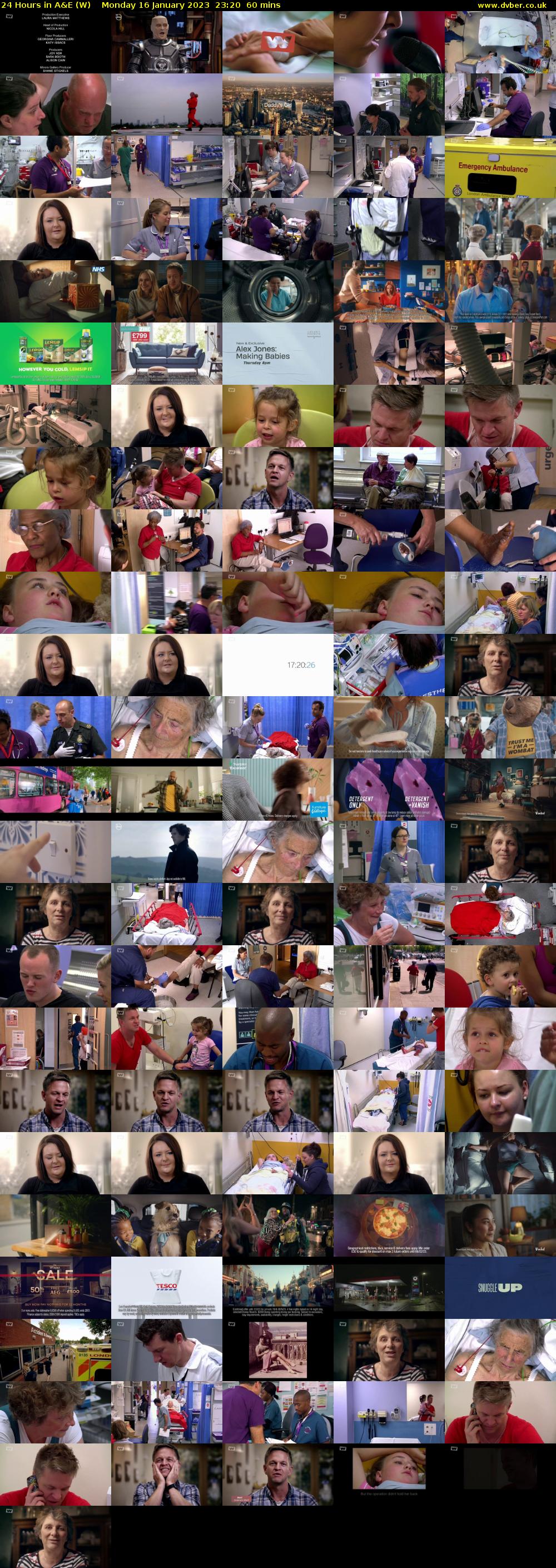 24 Hours in A&E (W) Monday 16 January 2023 23:20 - 00:20