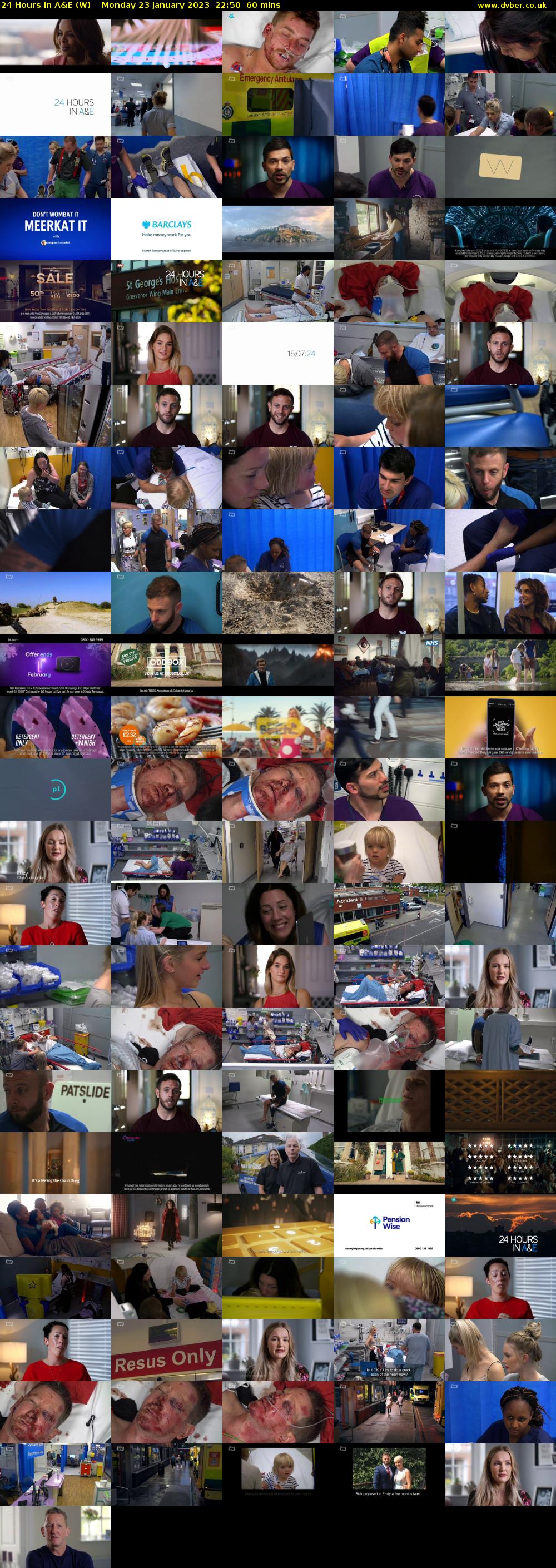 24 Hours in A&E (W) Monday 23 January 2023 22:50 - 23:50