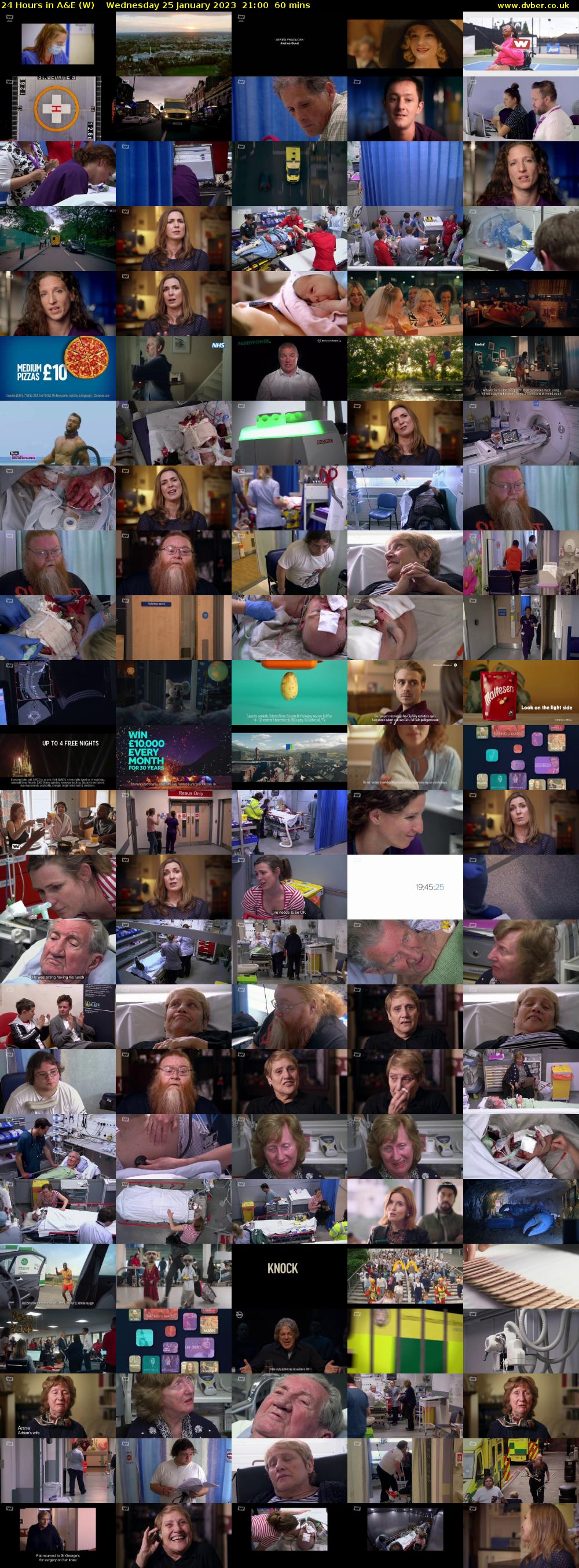 24 Hours in A&E (W) Wednesday 25 January 2023 21:00 - 22:00