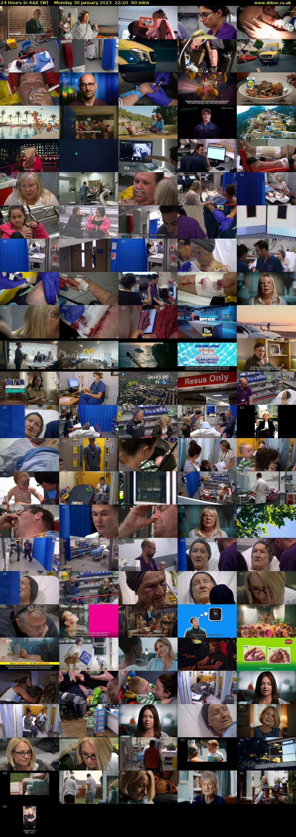 24 Hours in A&E (W) Monday 30 January 2023 22:20 - 23:20