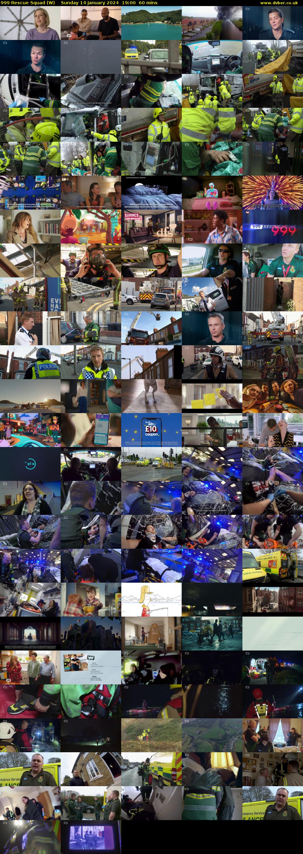 999 Rescue Squad (W) Sunday 14 January 2024 19:00 - 20:00