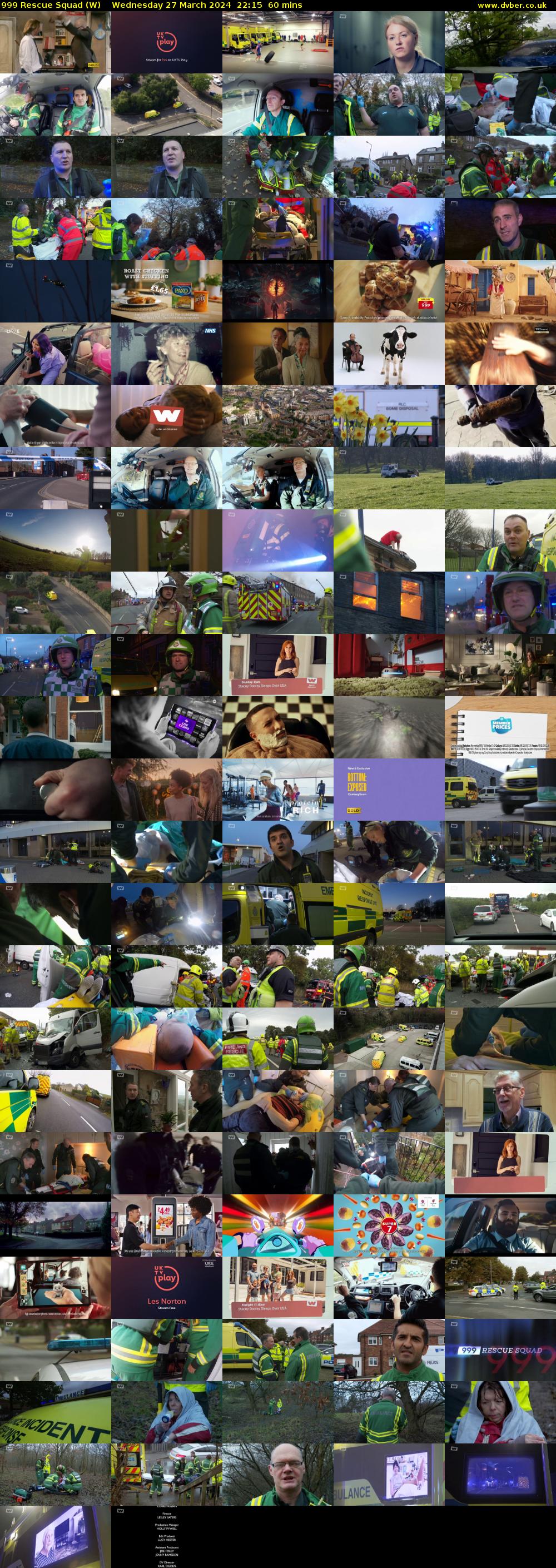 999 Rescue Squad (W) Wednesday 27 March 2024 22:15 - 23:15