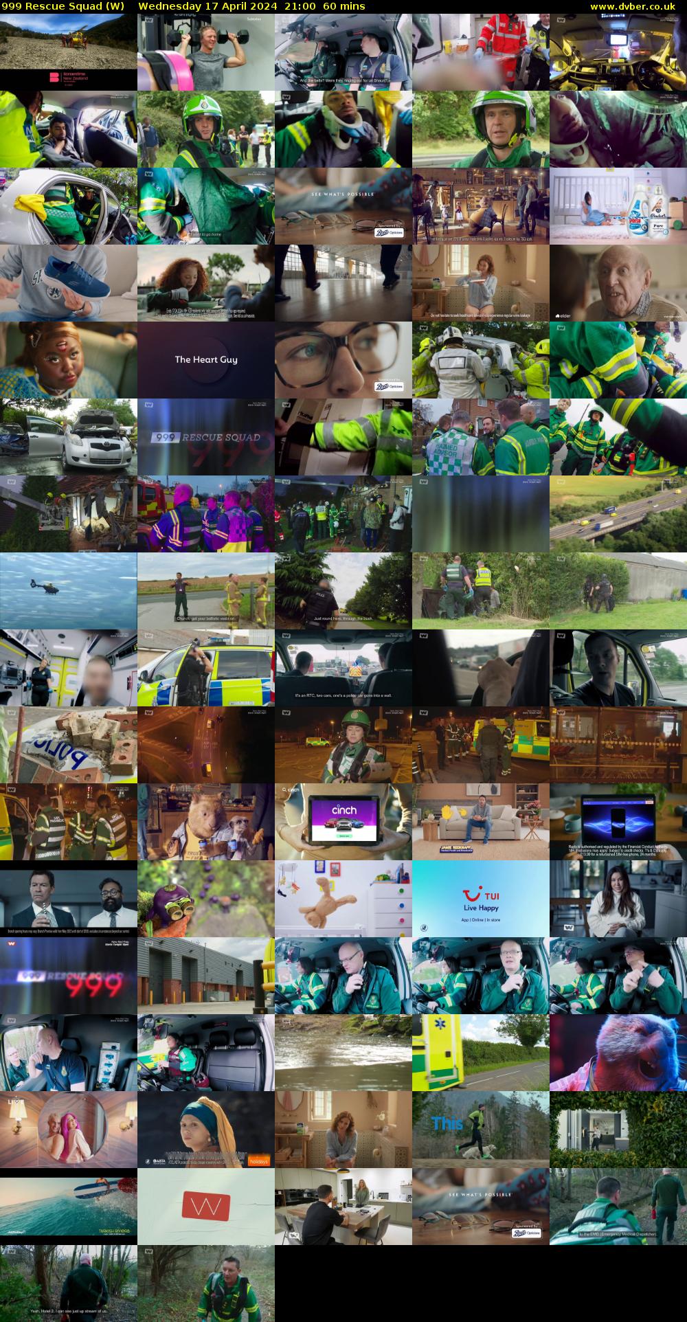 999 Rescue Squad (W) Wednesday 17 April 2024 21:00 - 22:00