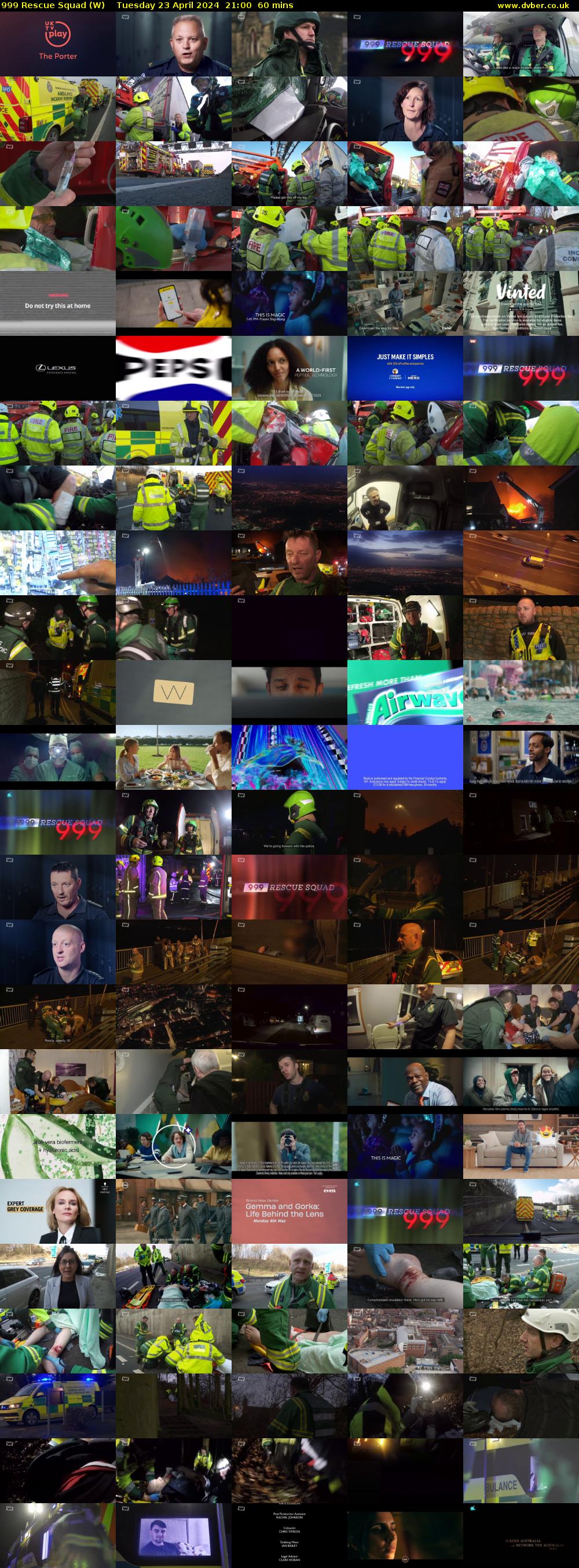 999 Rescue Squad (W) Tuesday 23 April 2024 21:00 - 22:00