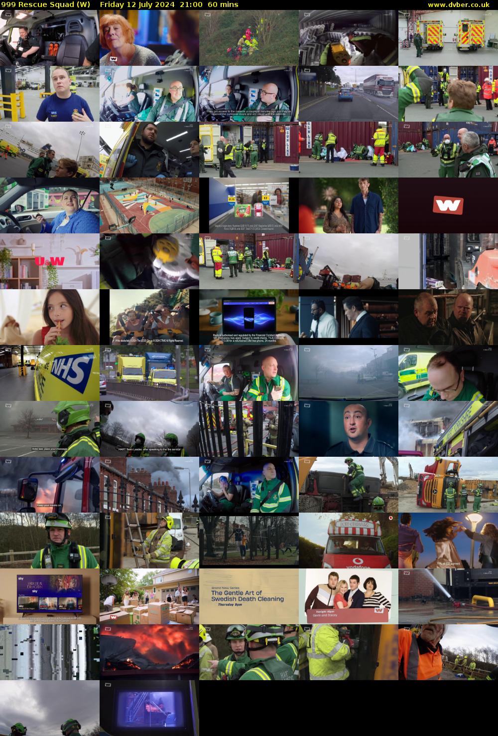 999 Rescue Squad (W) Friday 12 July 2024 21:00 - 22:00