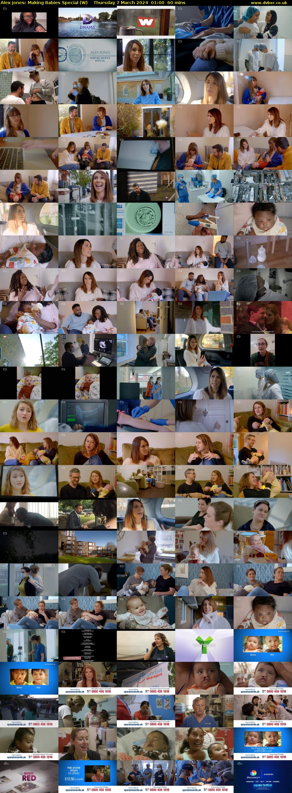Alex Jones: Making Babies Special (W) Thursday 7 March 2024 01:00 - 02:00