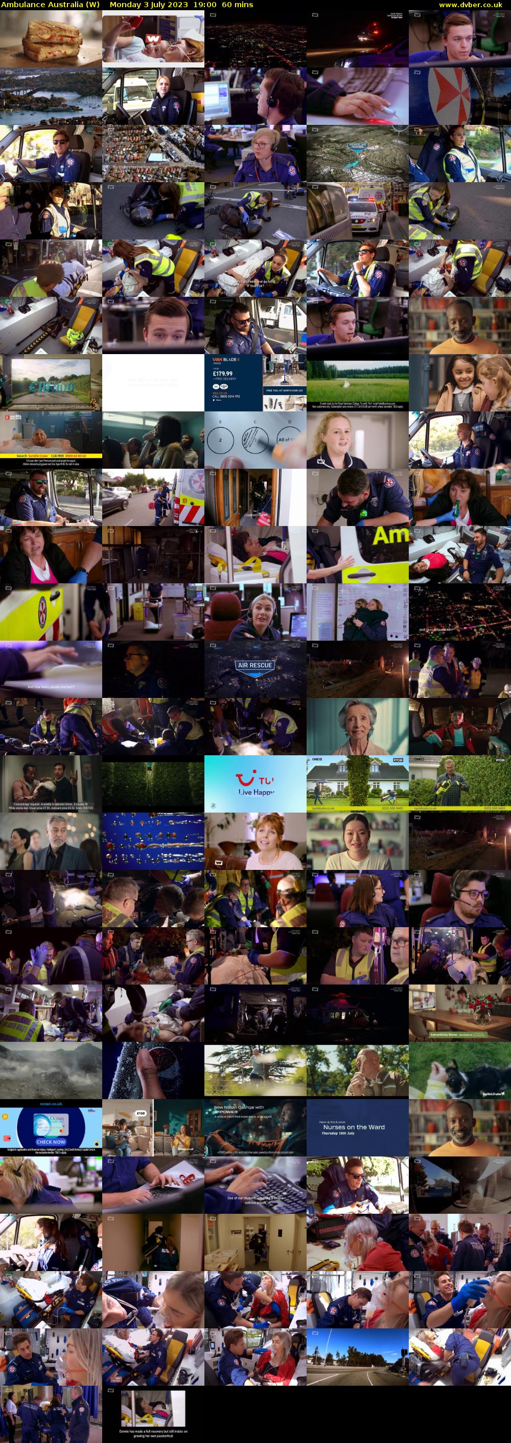 Ambulance Australia (W) Monday 3 July 2023 19:00 - 20:00