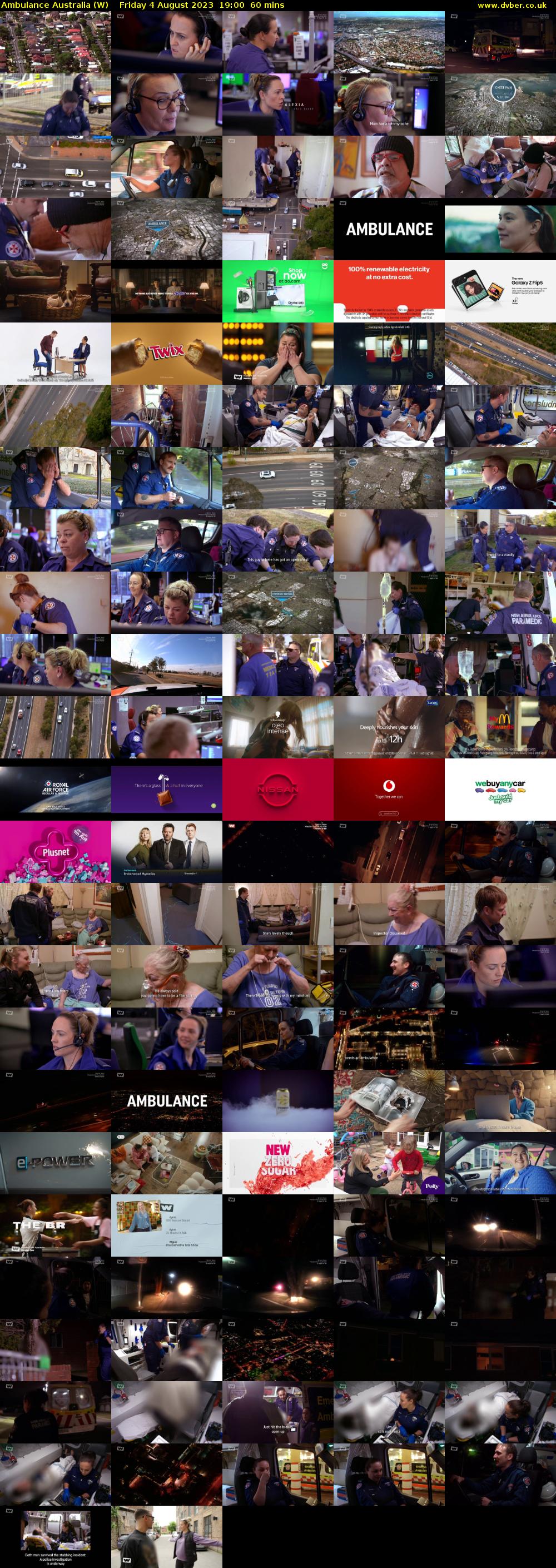 Ambulance Australia (W) Friday 4 August 2023 19:00 - 20:00