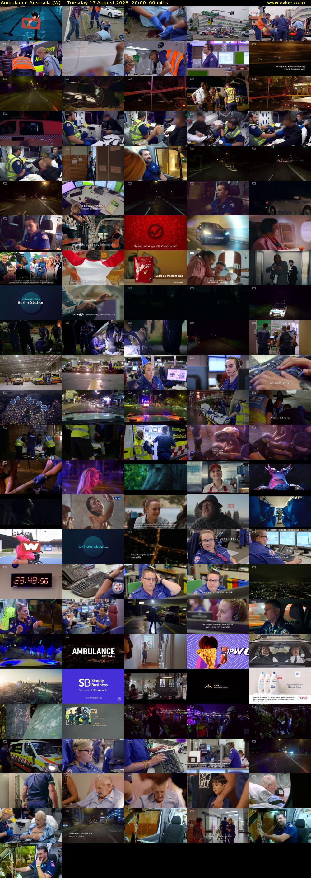 Ambulance Australia (W) Tuesday 15 August 2023 20:00 - 21:00