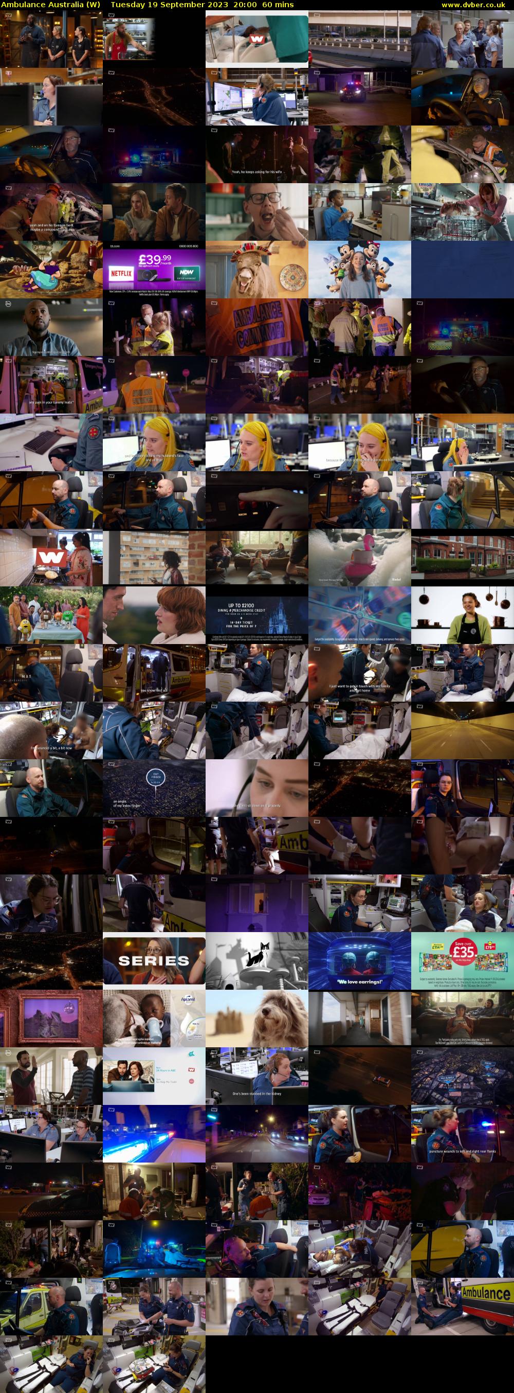 Ambulance Australia (W) Tuesday 19 September 2023 20:00 - 21:00