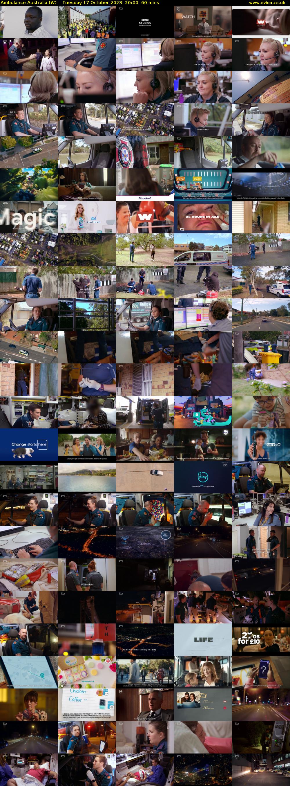 Ambulance Australia (W) Tuesday 17 October 2023 20:00 - 21:00