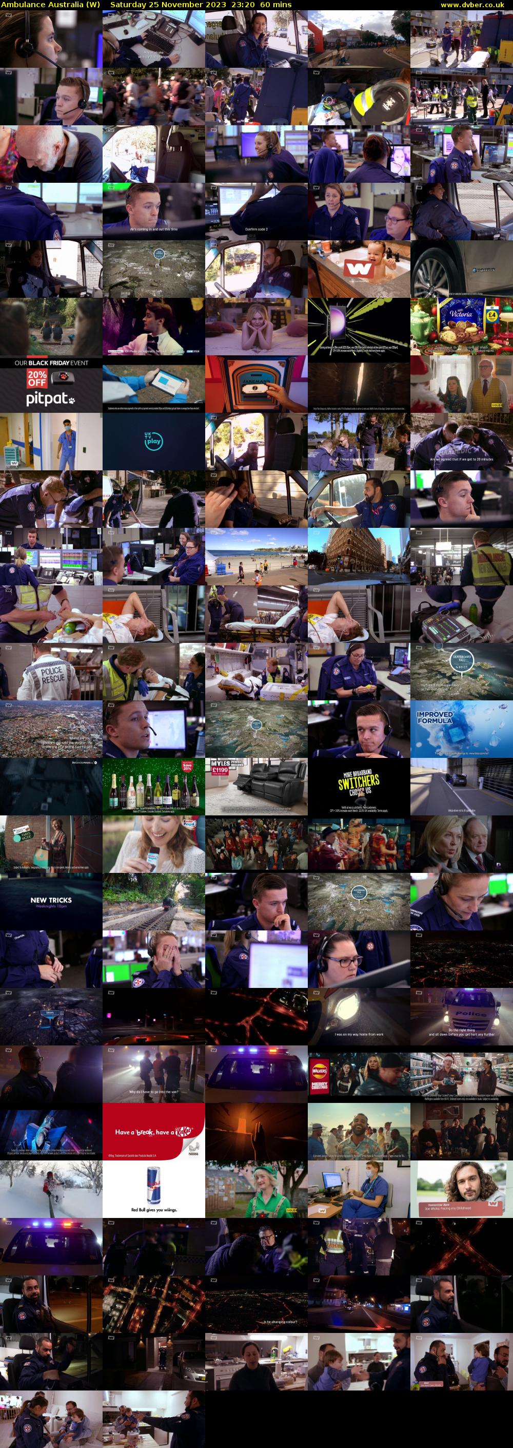 Ambulance Australia (W) Saturday 25 November 2023 23:20 - 00:20