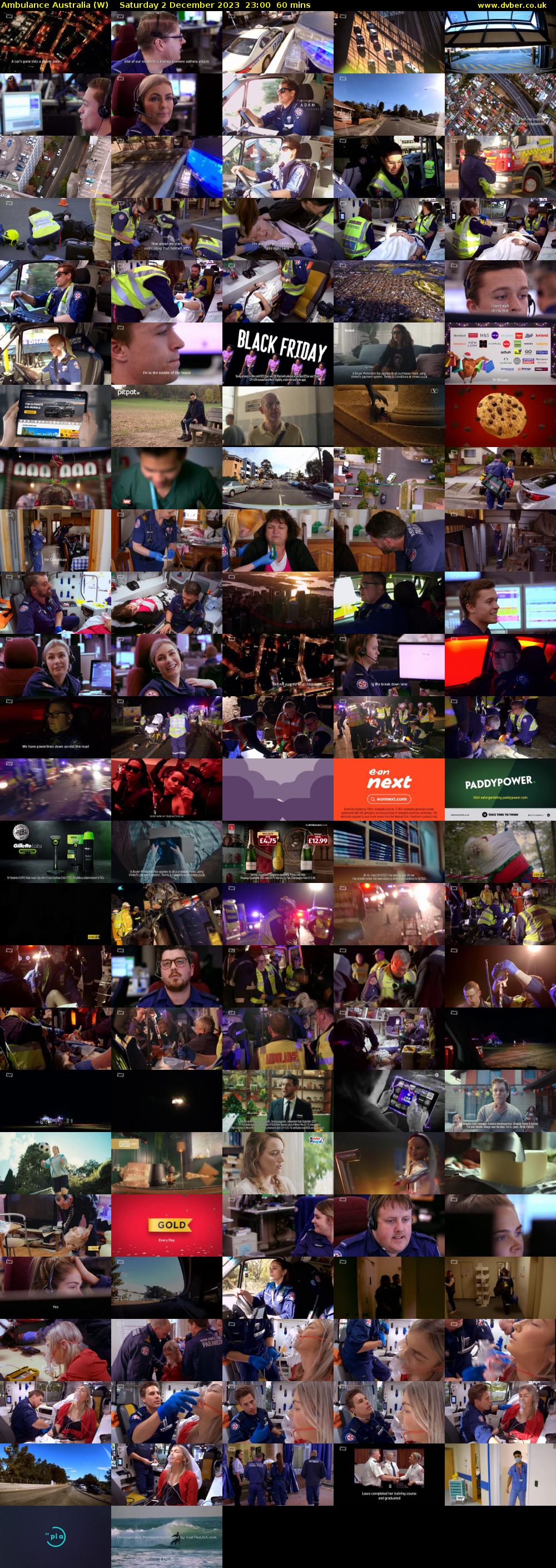 Ambulance Australia (W) Saturday 2 December 2023 23:00 - 00:00