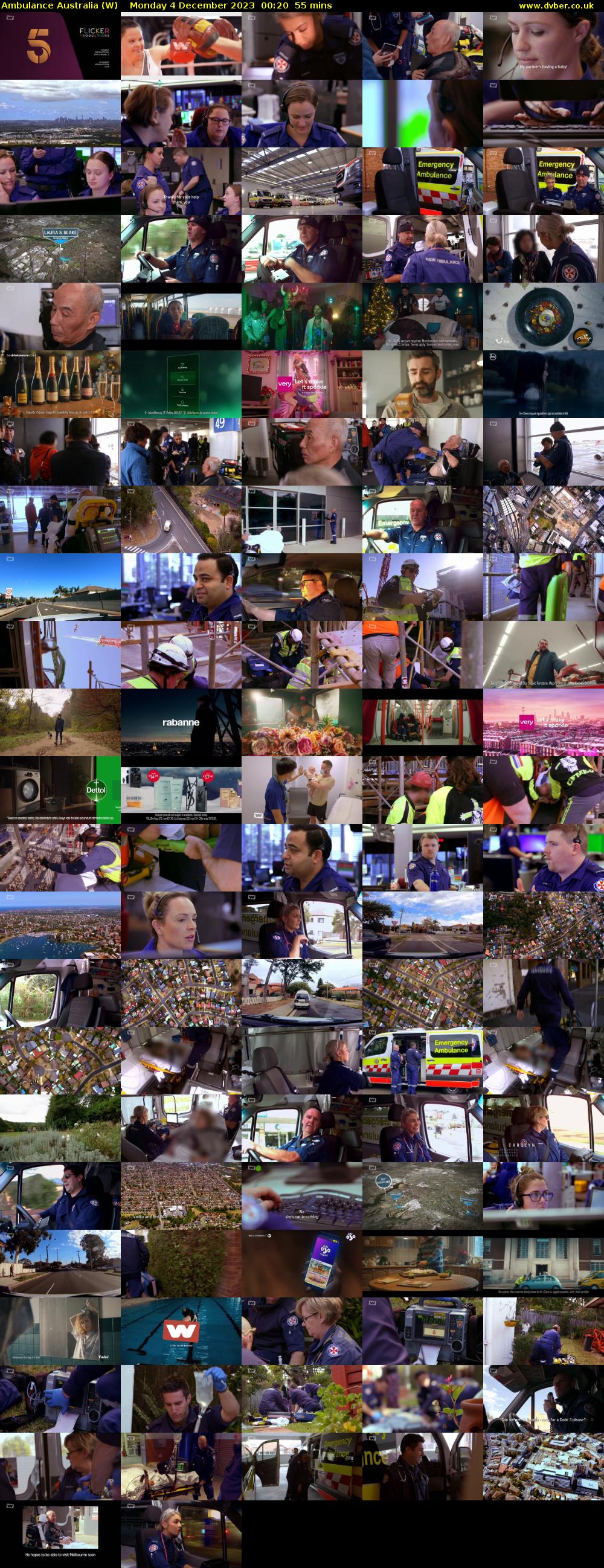 Ambulance Australia (W) Monday 4 December 2023 00:20 - 01:15