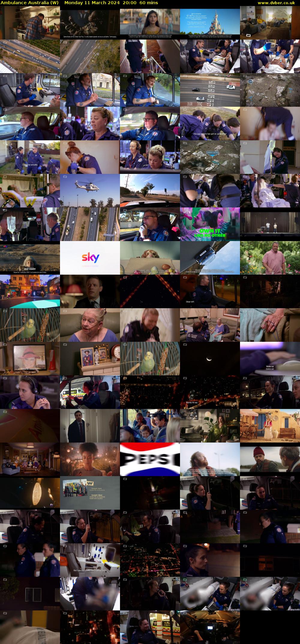 Ambulance Australia (W) Monday 11 March 2024 20:00 - 21:00