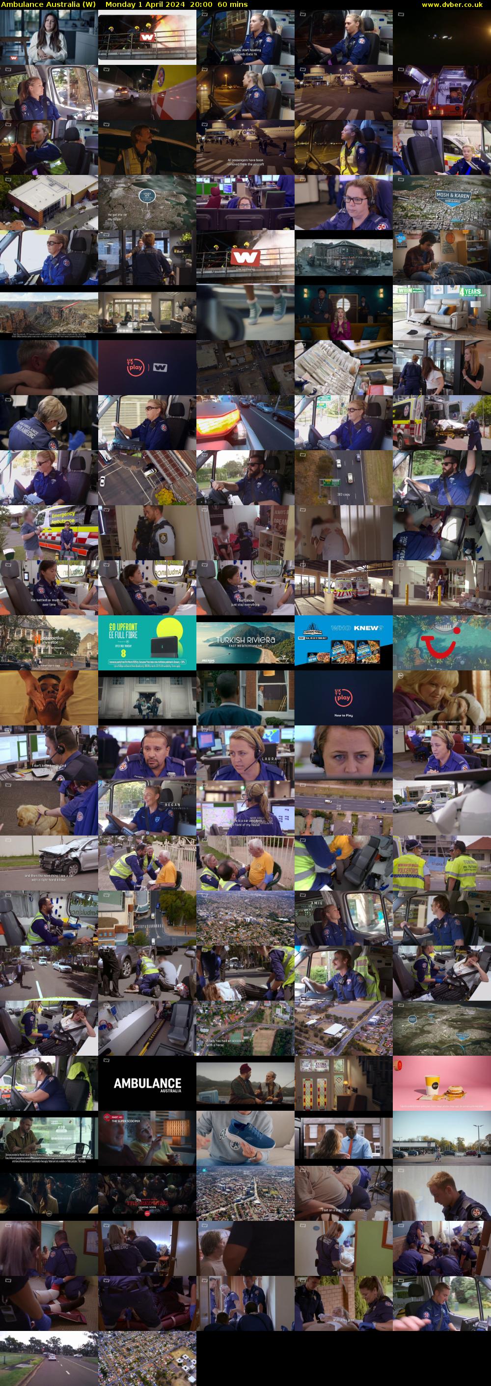 Ambulance Australia (W) Monday 1 April 2024 20:00 - 21:00