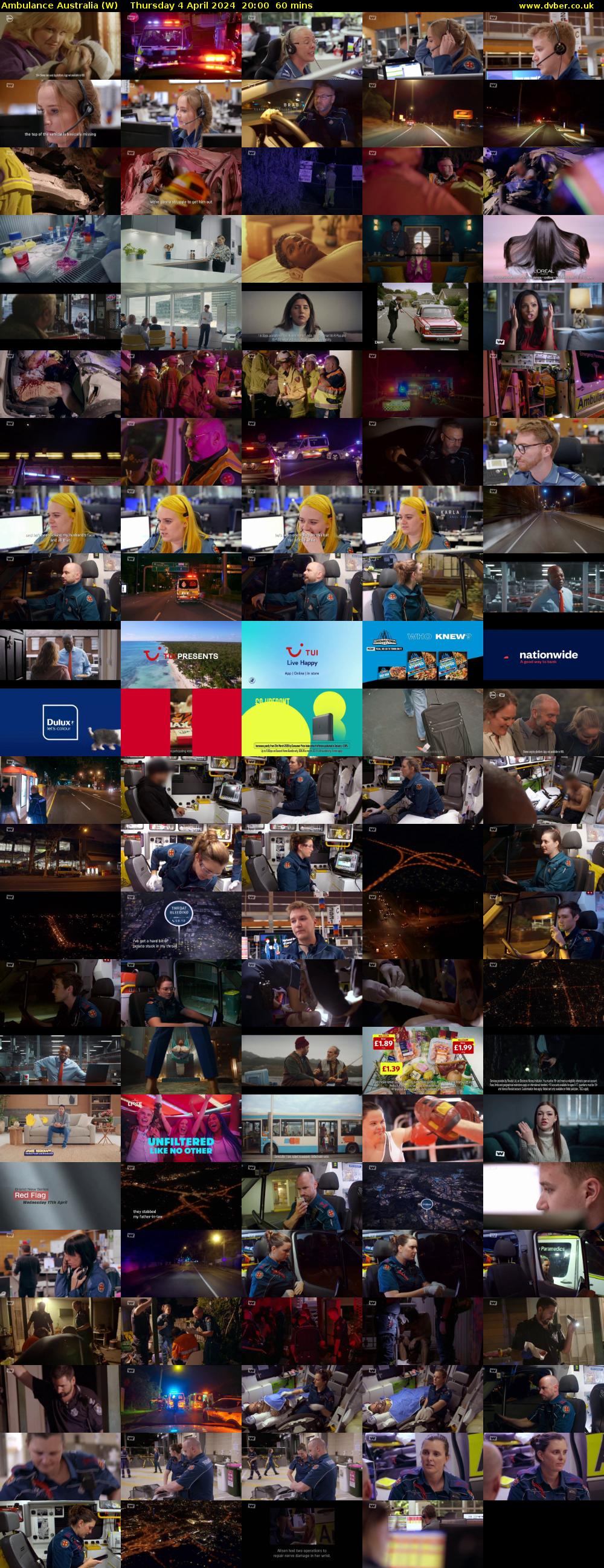 Ambulance Australia (W) Thursday 4 April 2024 20:00 - 21:00