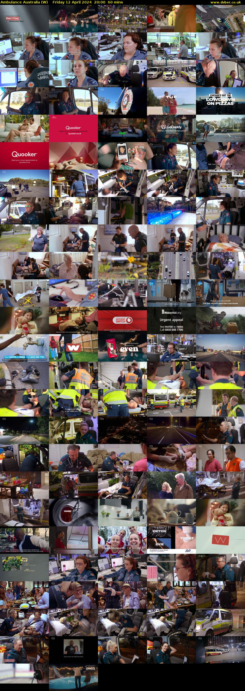 Ambulance Australia (W) Friday 12 April 2024 20:00 - 21:00