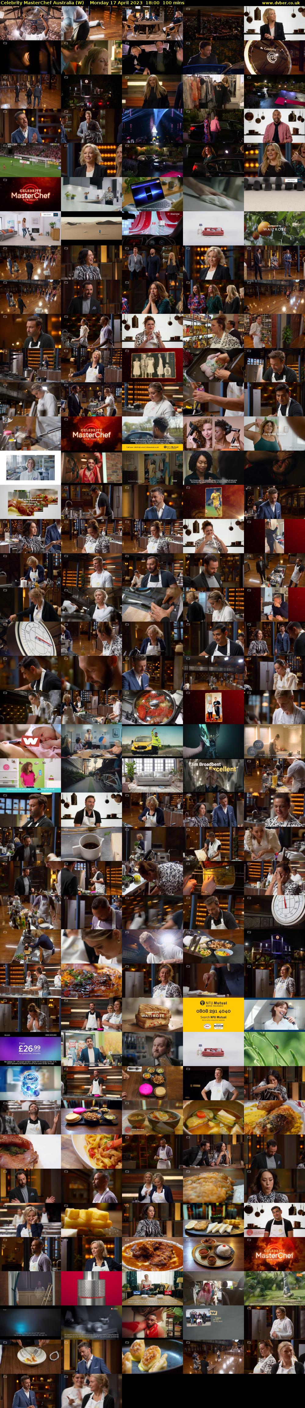 Celebrity Masterchef Australia (W) Monday 17 April 2023 18:00 - 19:40