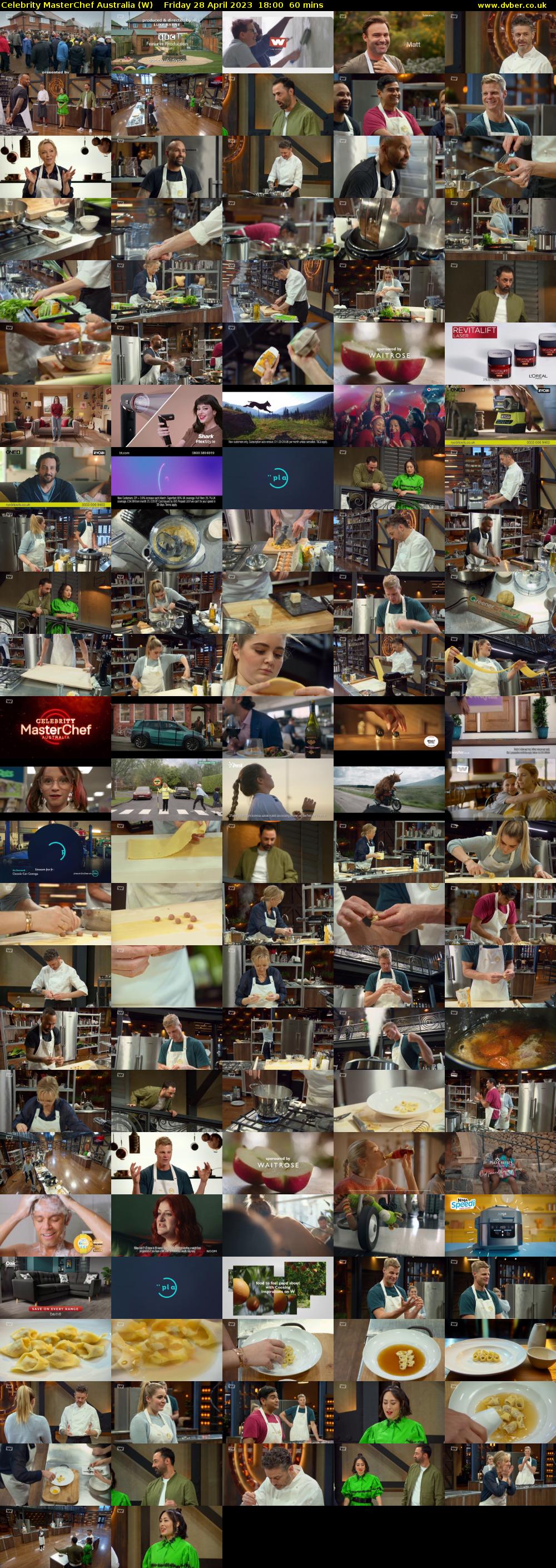 Celebrity Masterchef Australia (W) Friday 28 April 2023 18:00 - 19:00