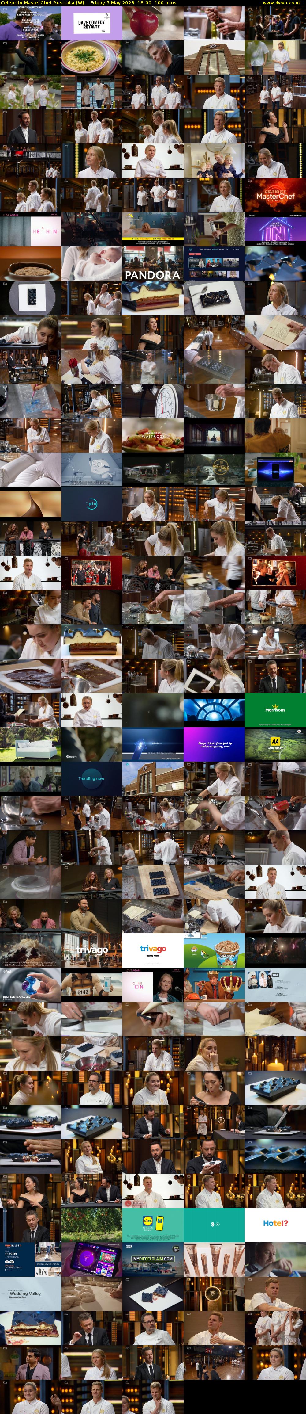 Celebrity Masterchef Australia (W) Friday 5 May 2023 18:00 - 19:40