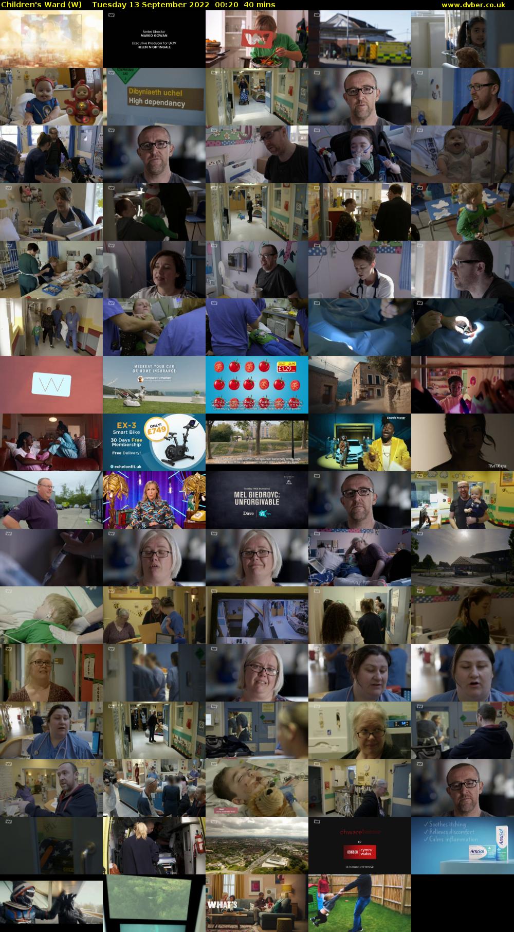 Children's Ward (W) Tuesday 13 September 2022 00:20 - 01:00