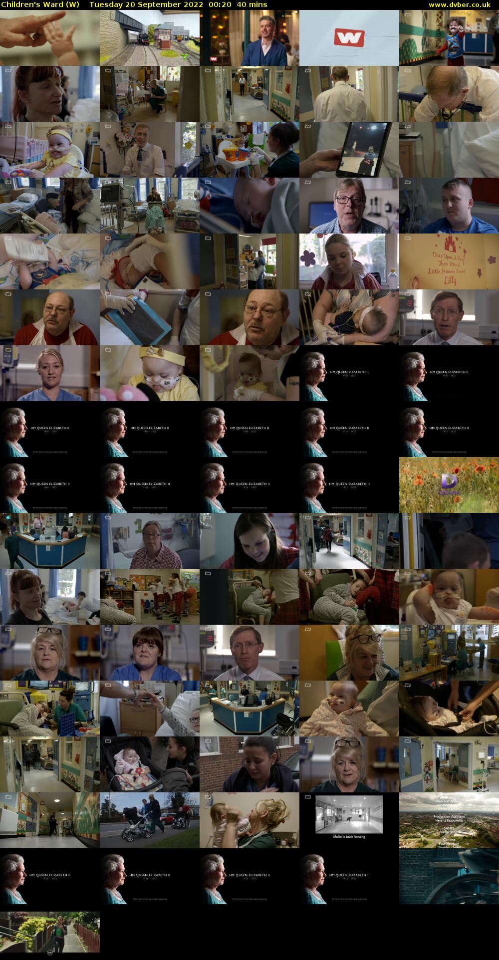 Children's Ward (W) Tuesday 20 September 2022 00:20 - 01:00