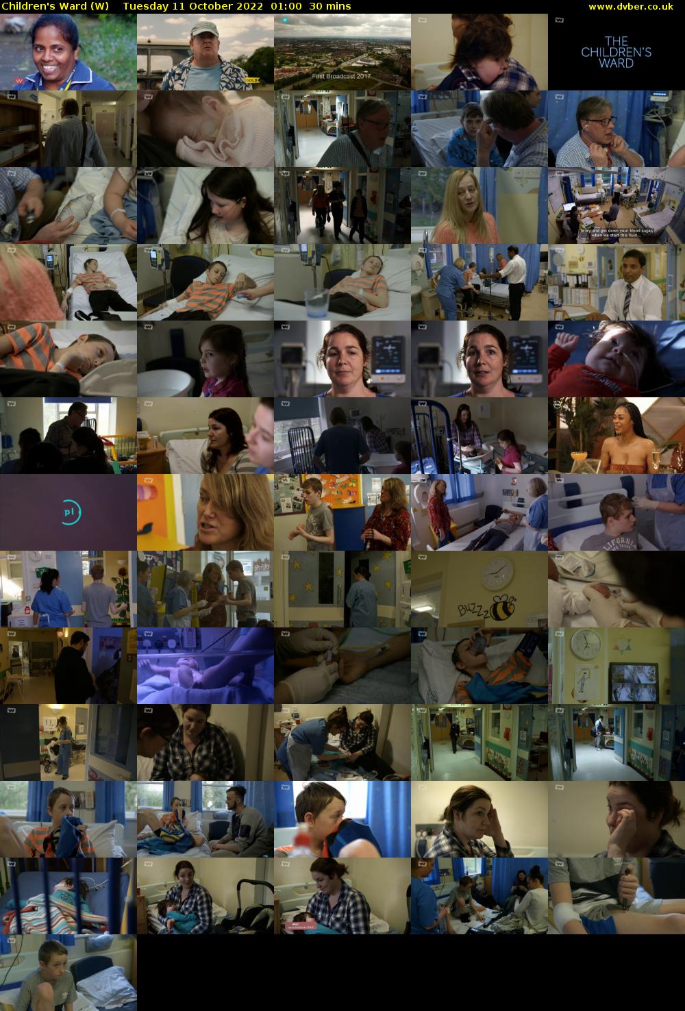 Children's Ward (W) Tuesday 11 October 2022 01:00 - 01:30
