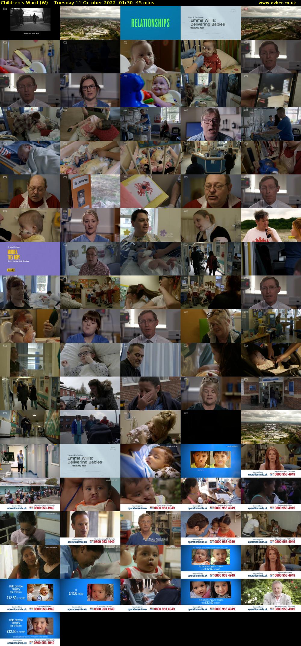 Children's Ward (W) Tuesday 11 October 2022 01:30 - 02:15