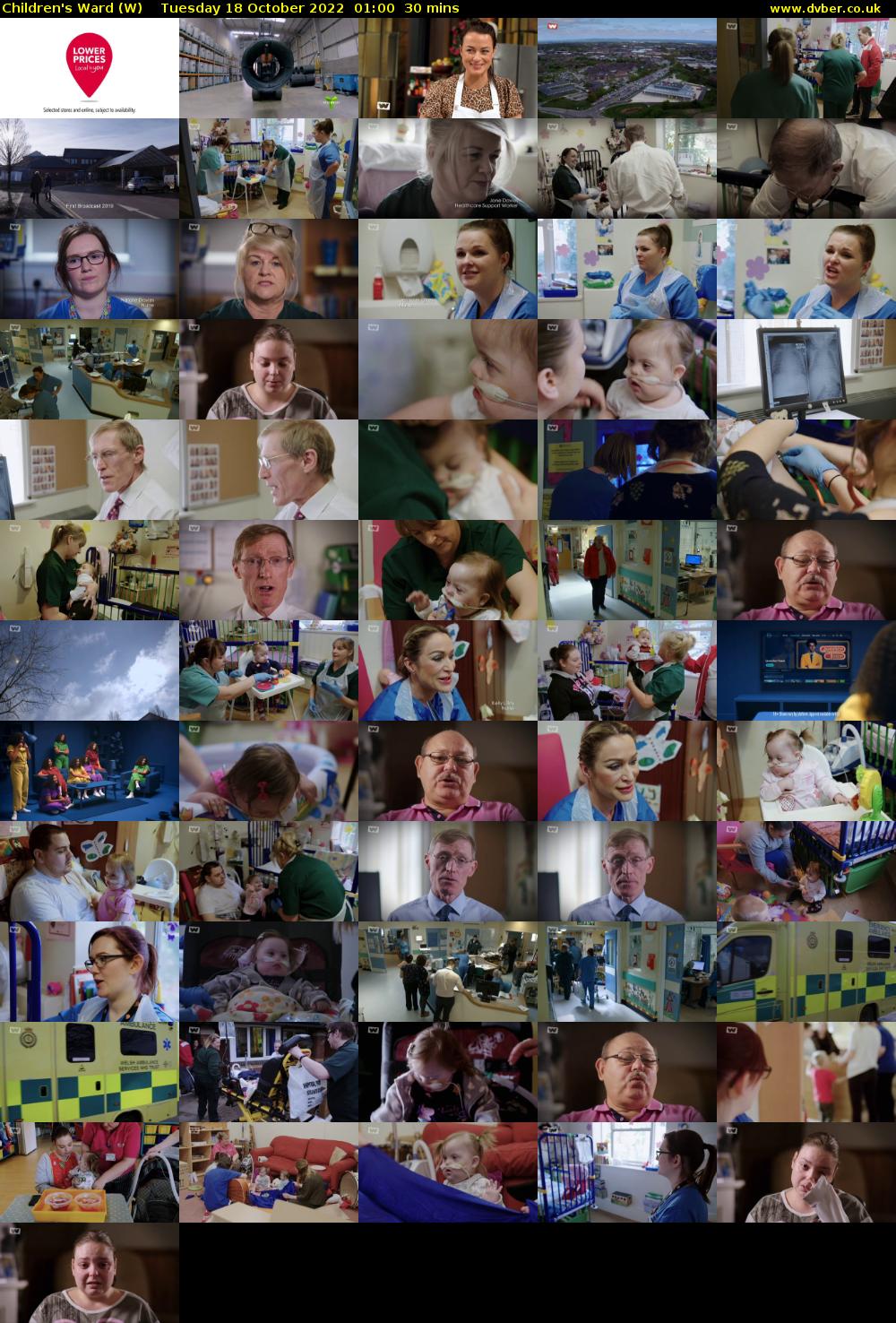 Children's Ward (W) Tuesday 18 October 2022 01:00 - 01:30