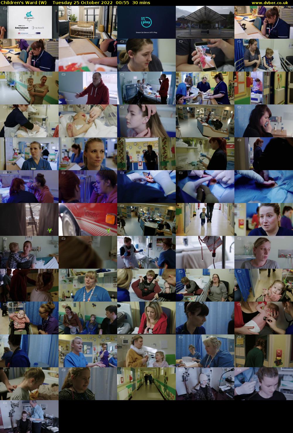 Children's Ward (W) Tuesday 25 October 2022 00:55 - 01:25