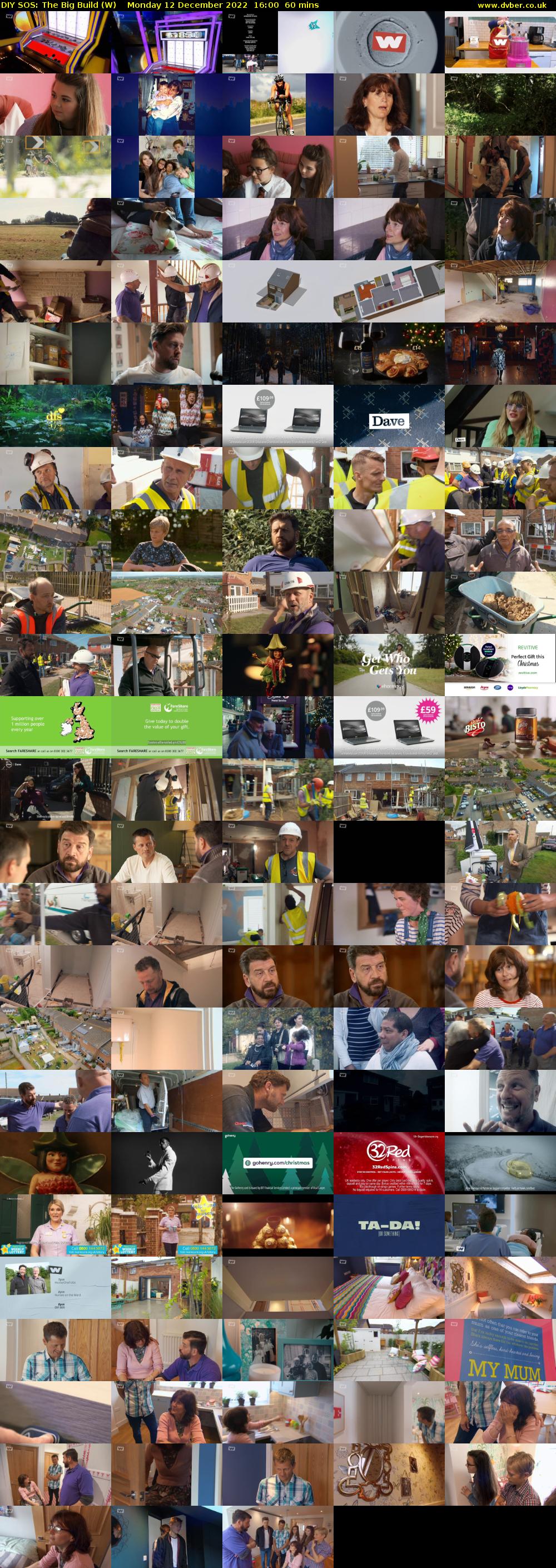 DIY SOS: The Big Build (W) Monday 12 December 2022 16:00 - 17:00
