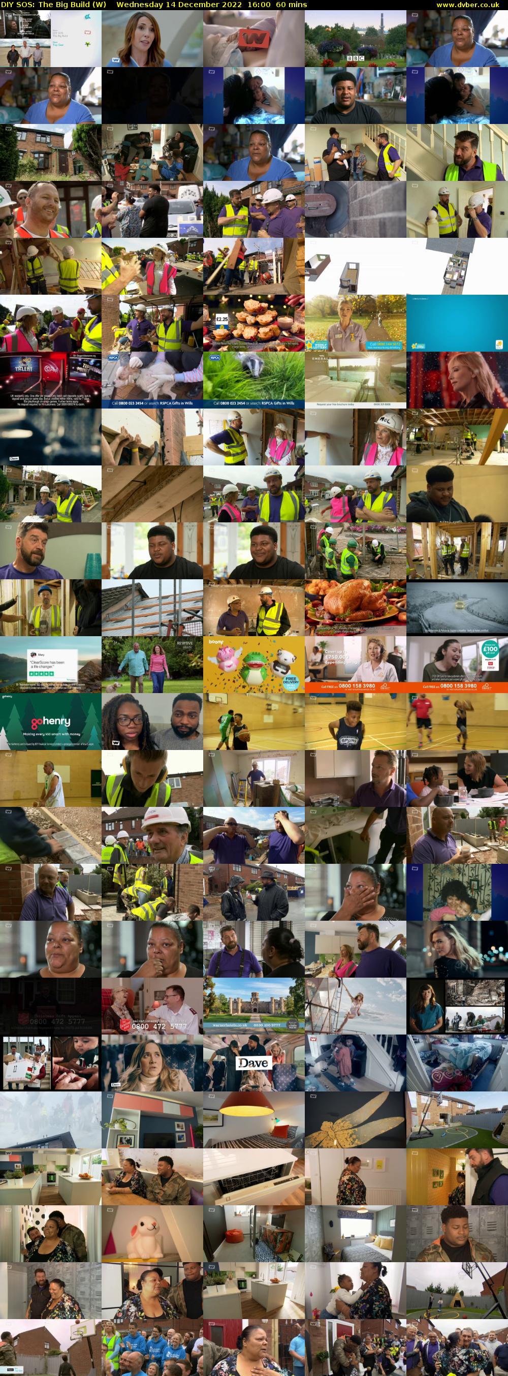 DIY SOS: The Big Build (W) Wednesday 14 December 2022 16:00 - 17:00