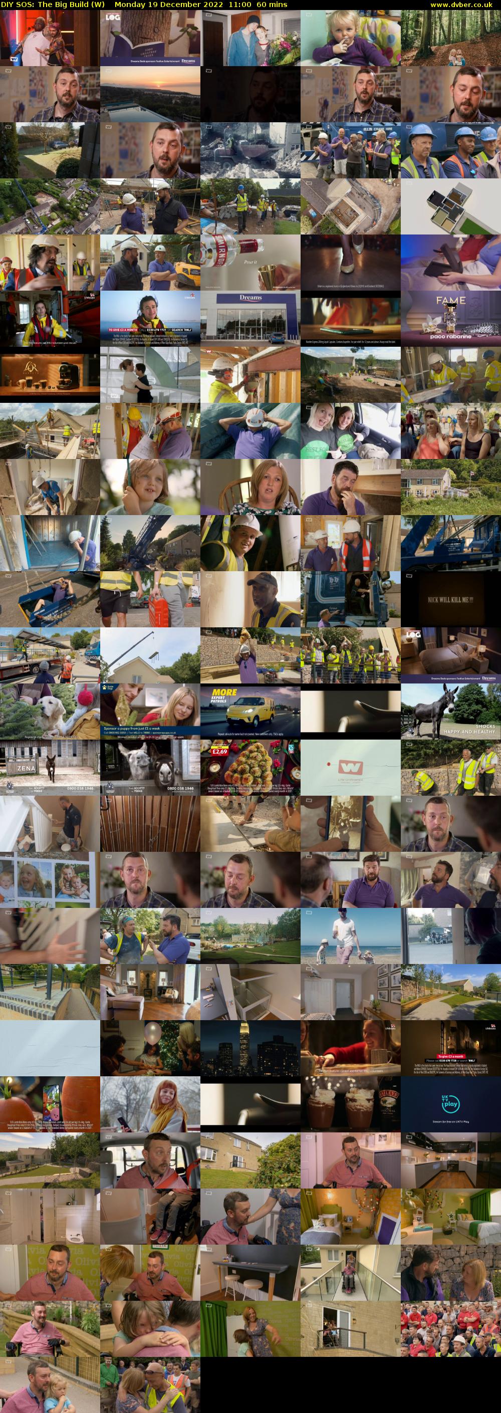 DIY SOS: The Big Build (W) Monday 19 December 2022 11:00 - 12:00