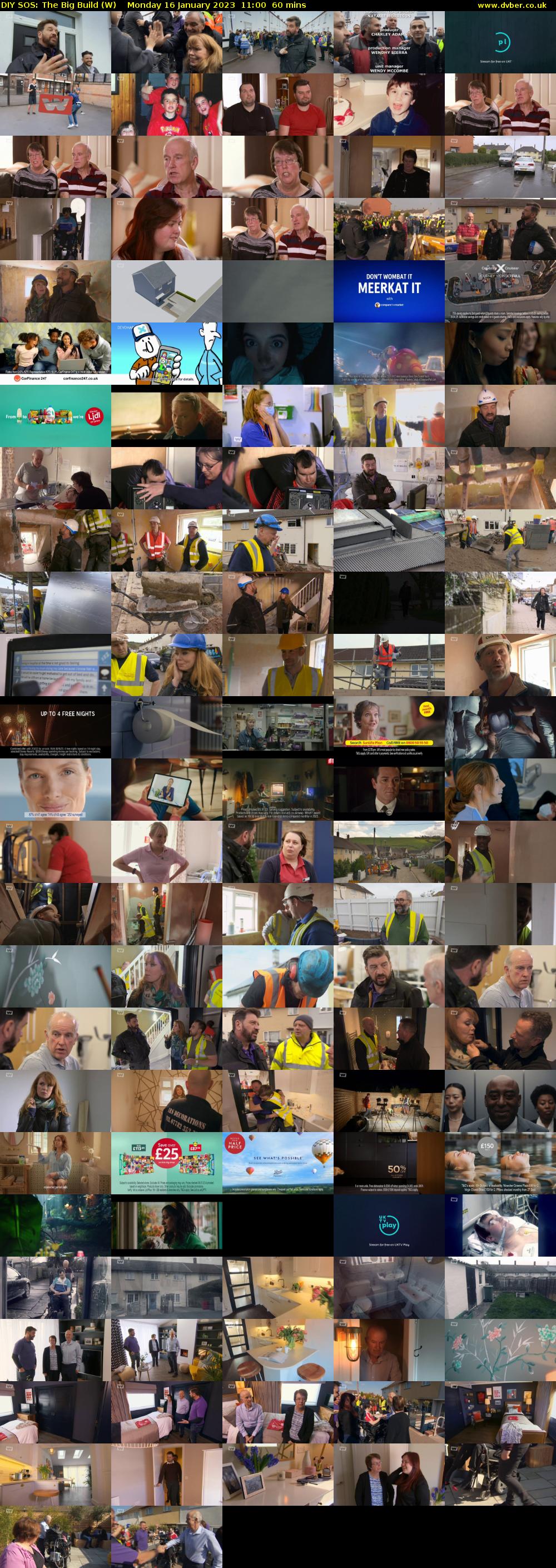 DIY SOS: The Big Build (W) Monday 16 January 2023 11:00 - 12:00
