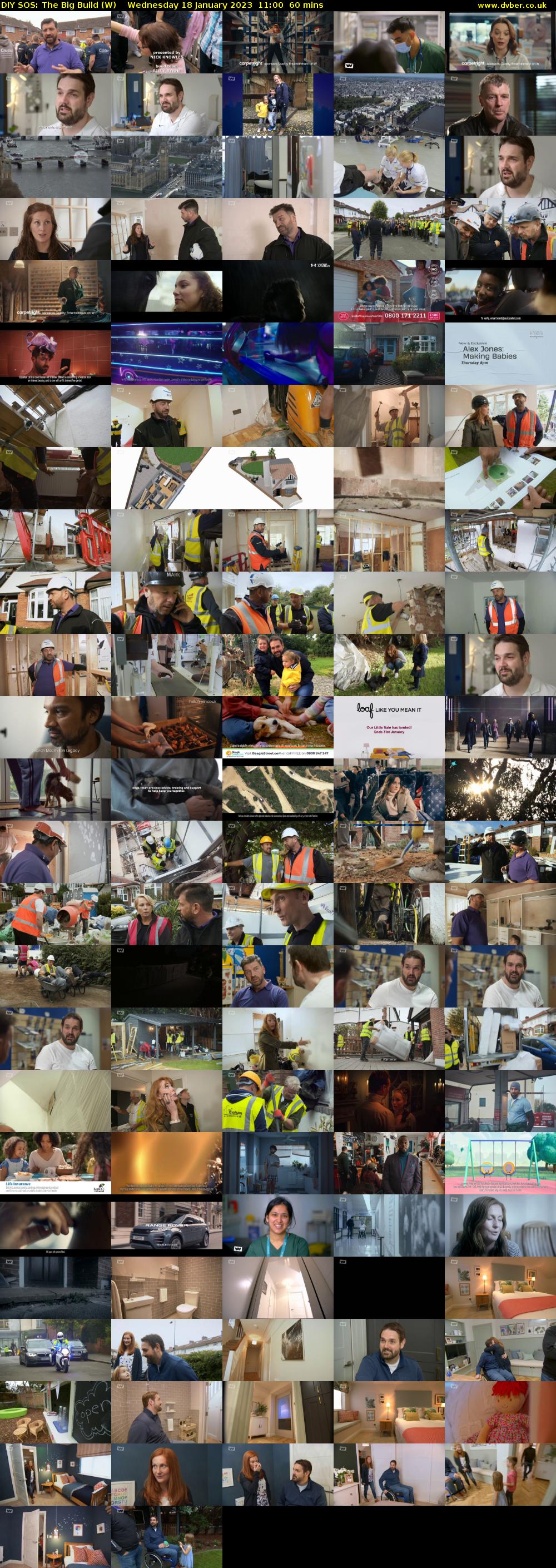 DIY SOS: The Big Build (W) Wednesday 18 January 2023 11:00 - 12:00