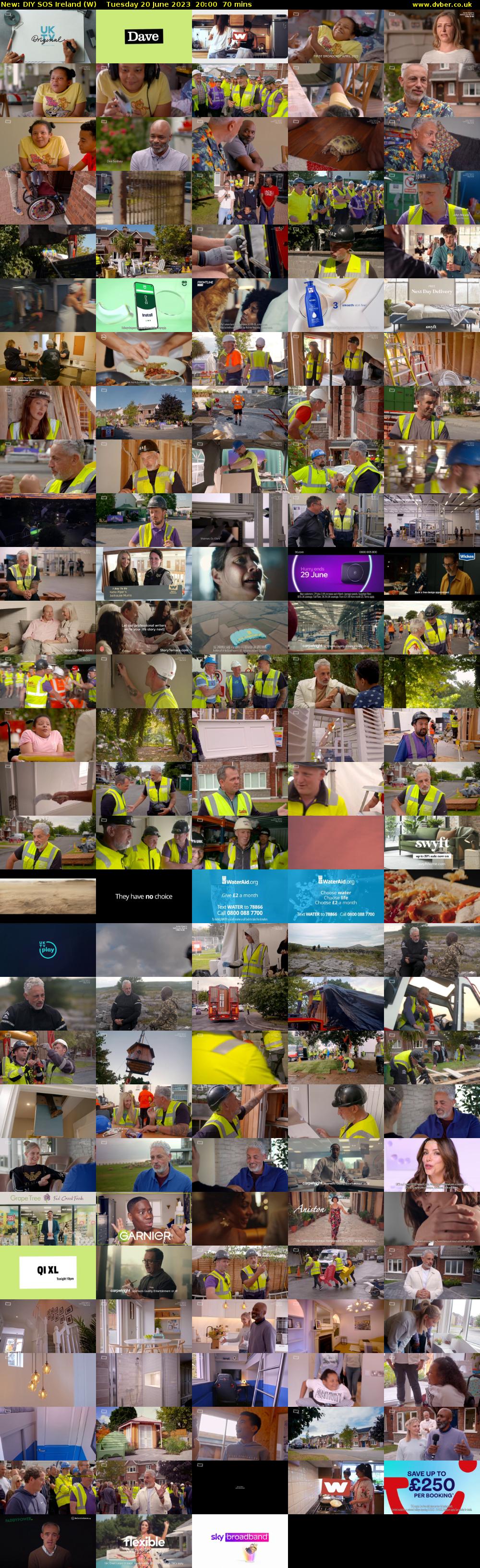 DIY SOS Ireland (W) Tuesday 20 June 2023 20:00 - 21:10