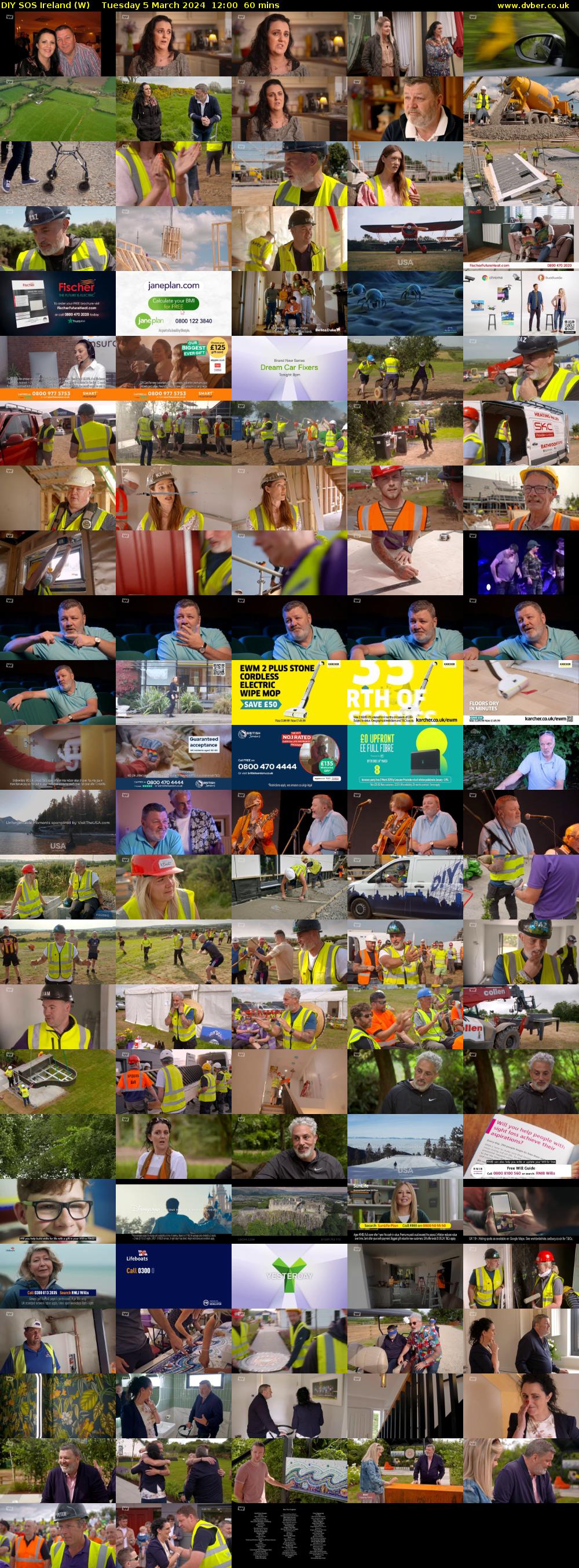 DIY SOS Ireland (W) Tuesday 5 March 2024 12:00 - 13:00