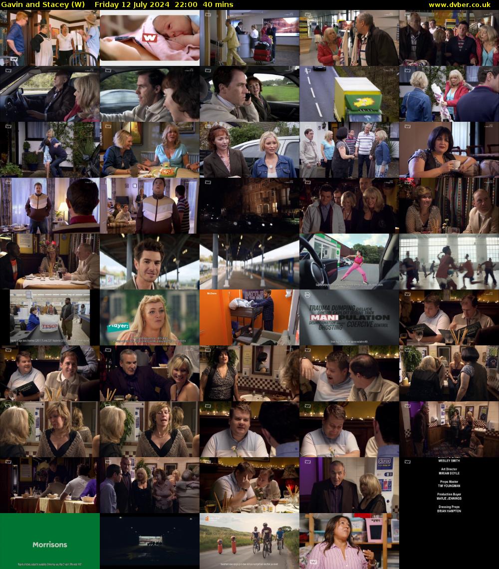 Gavin and Stacey (W) Friday 12 July 2024 22:00 - 22:40