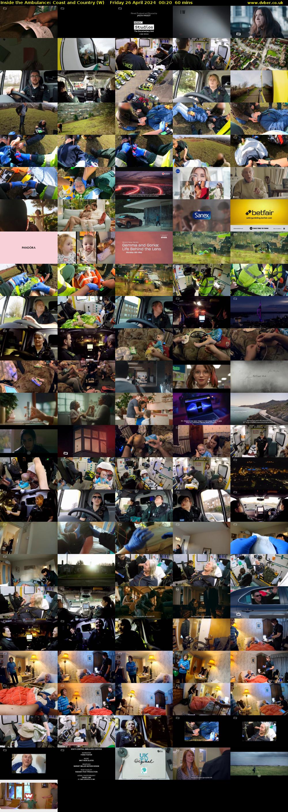 Inside the Ambulance: Coast and Country (W) Friday 26 April 2024 00:20 - 01:20