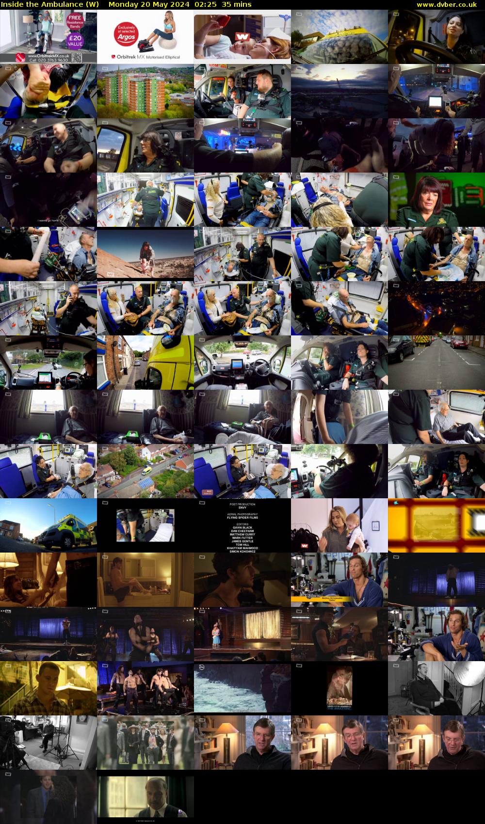 Inside the Ambulance (W) Monday 20 May 2024 02:25 - 03:00