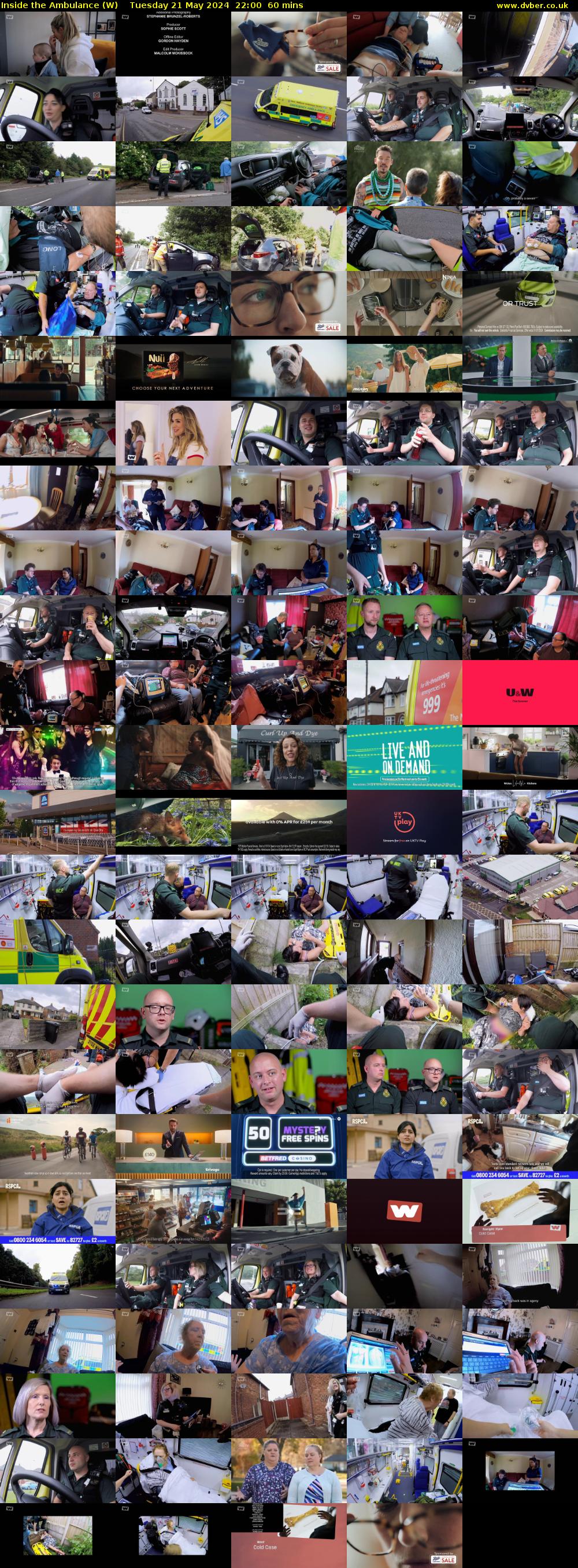 Inside the Ambulance (W) Tuesday 21 May 2024 22:00 - 23:00