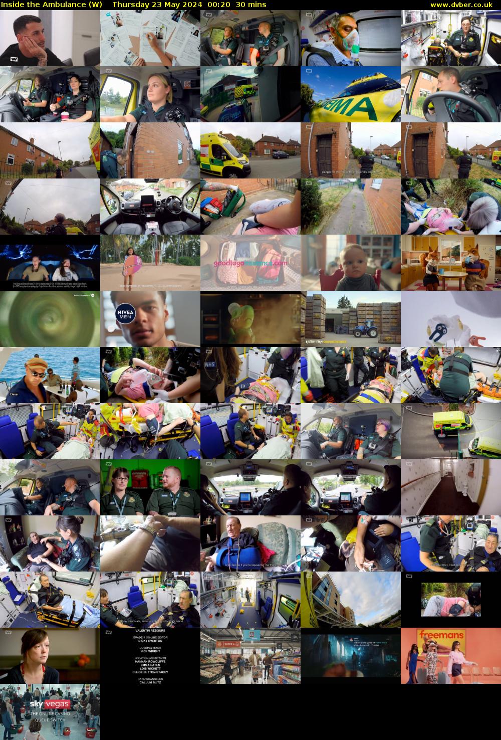 Inside the Ambulance (W) Thursday 23 May 2024 00:20 - 00:50