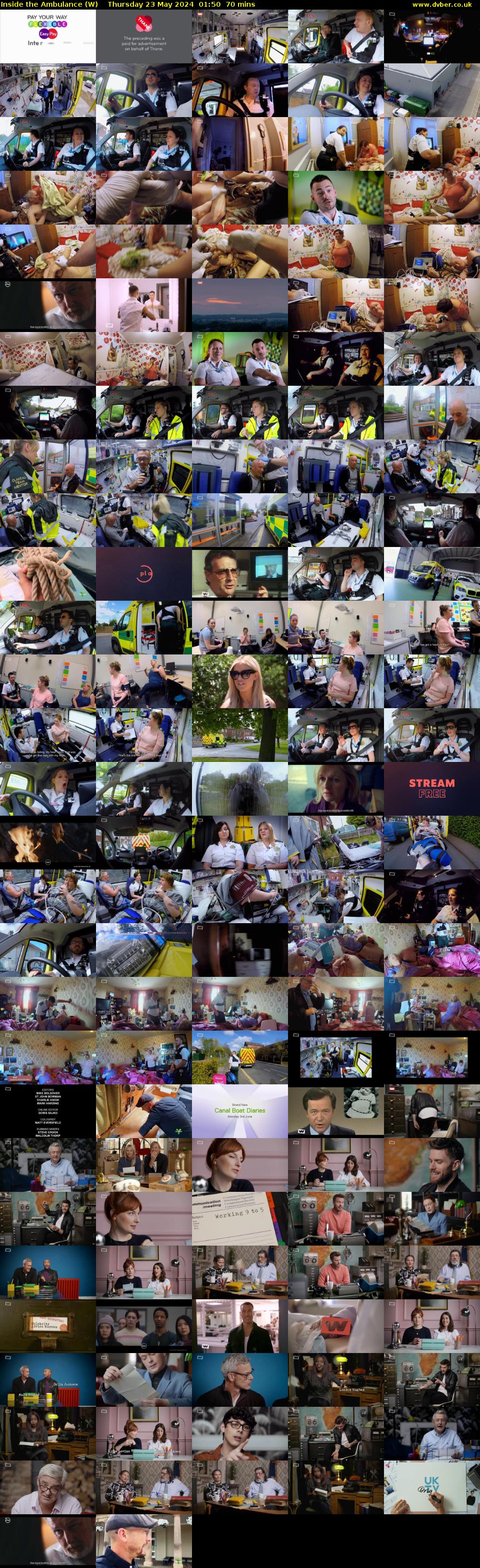 Inside the Ambulance (W) Thursday 23 May 2024 01:50 - 03:00