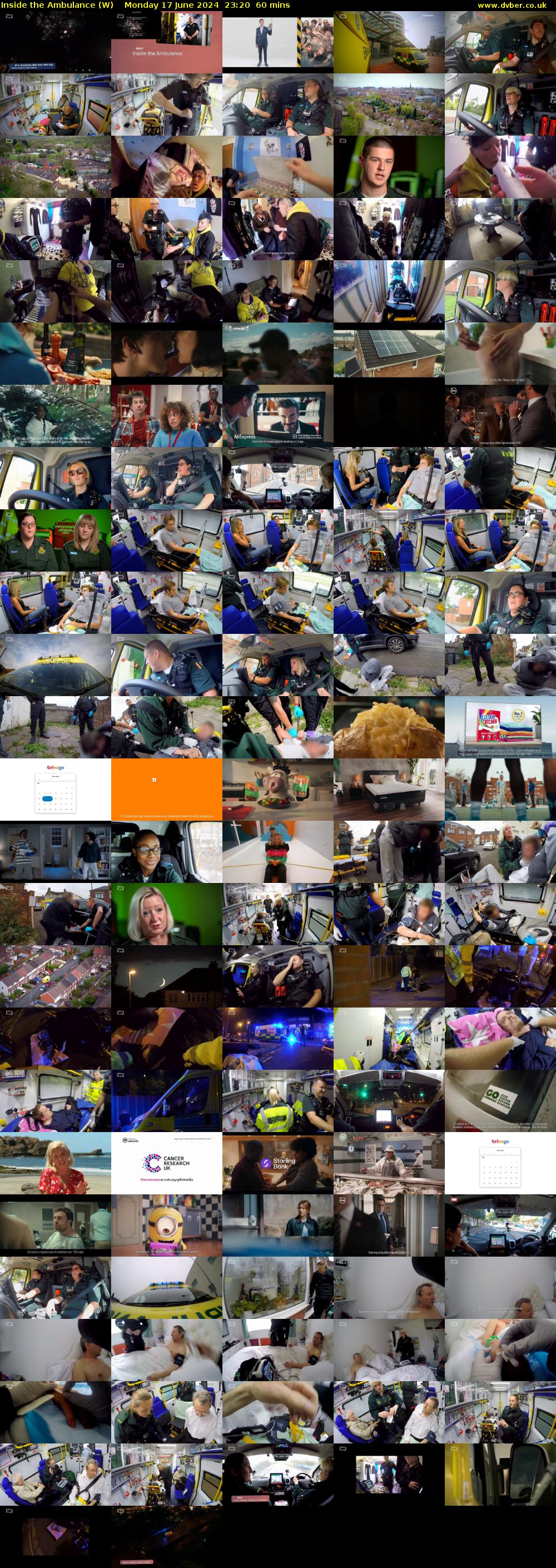 Inside the Ambulance (W) Monday 17 June 2024 23:20 - 00:20