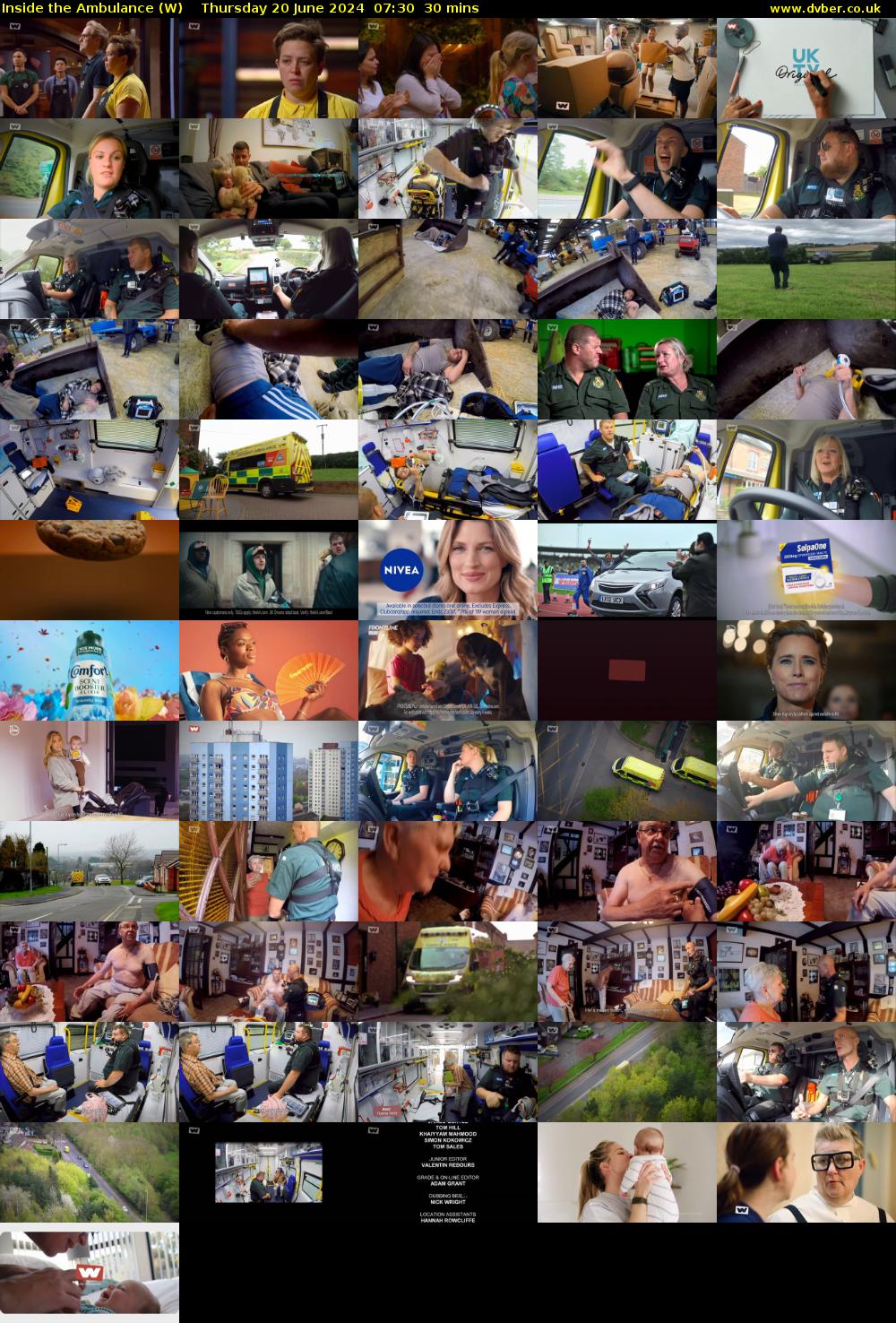 Inside the Ambulance (W) Thursday 20 June 2024 07:30 - 08:00