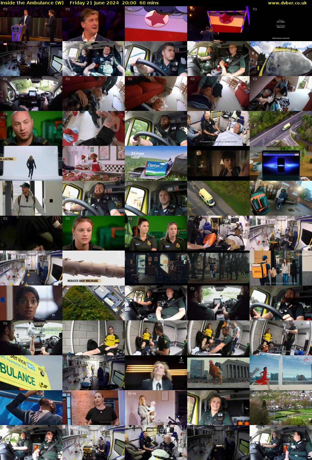 Inside the Ambulance (W) Friday 21 June 2024 20:00 - 21:00