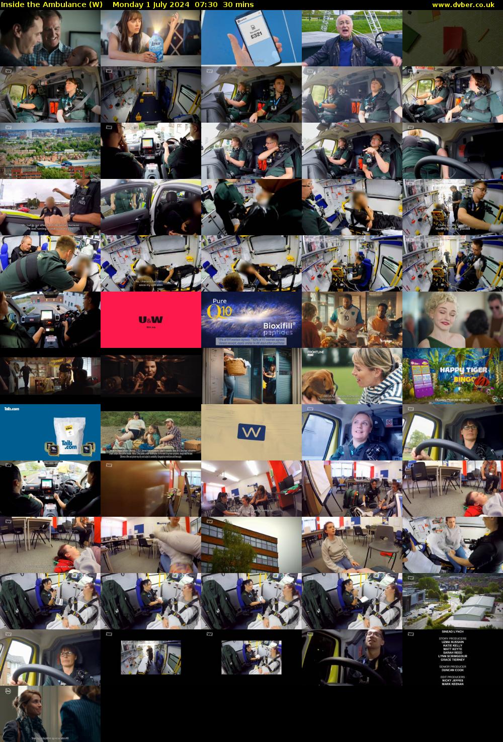 Inside the Ambulance (W) Monday 1 July 2024 07:30 - 08:00